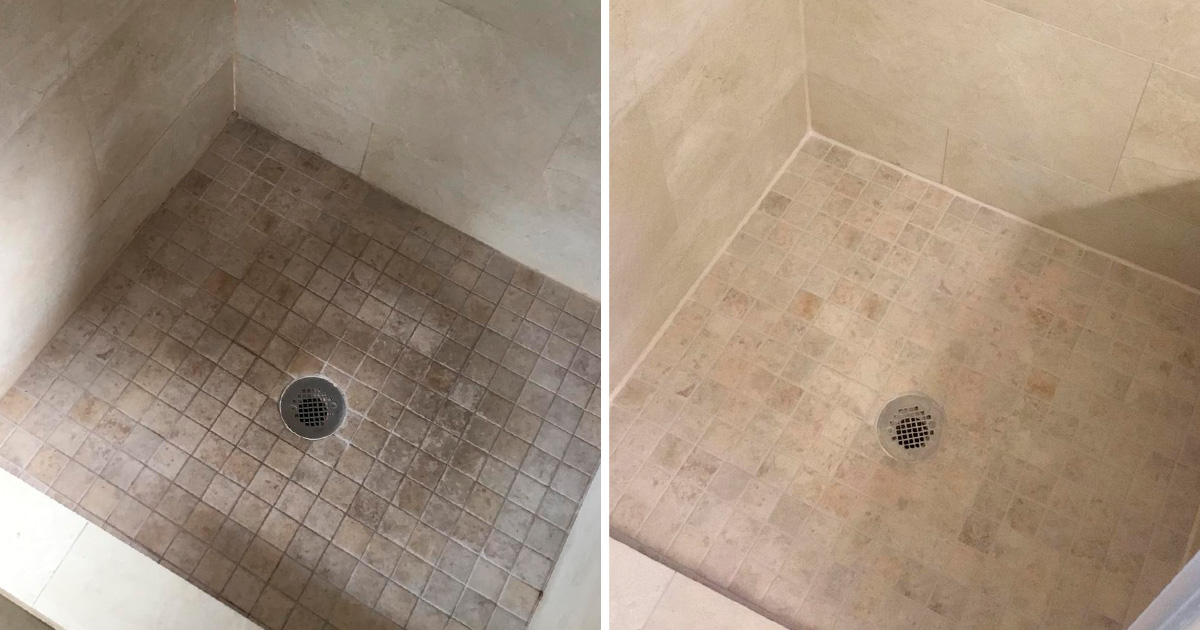Our Oro Valley Grout Sealing Pros Revamped This Dingy Shower With a Top