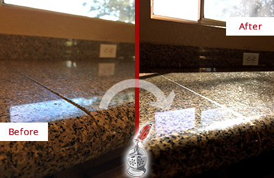 Residential Granite Honing And Polishing Sir Grout Tucson